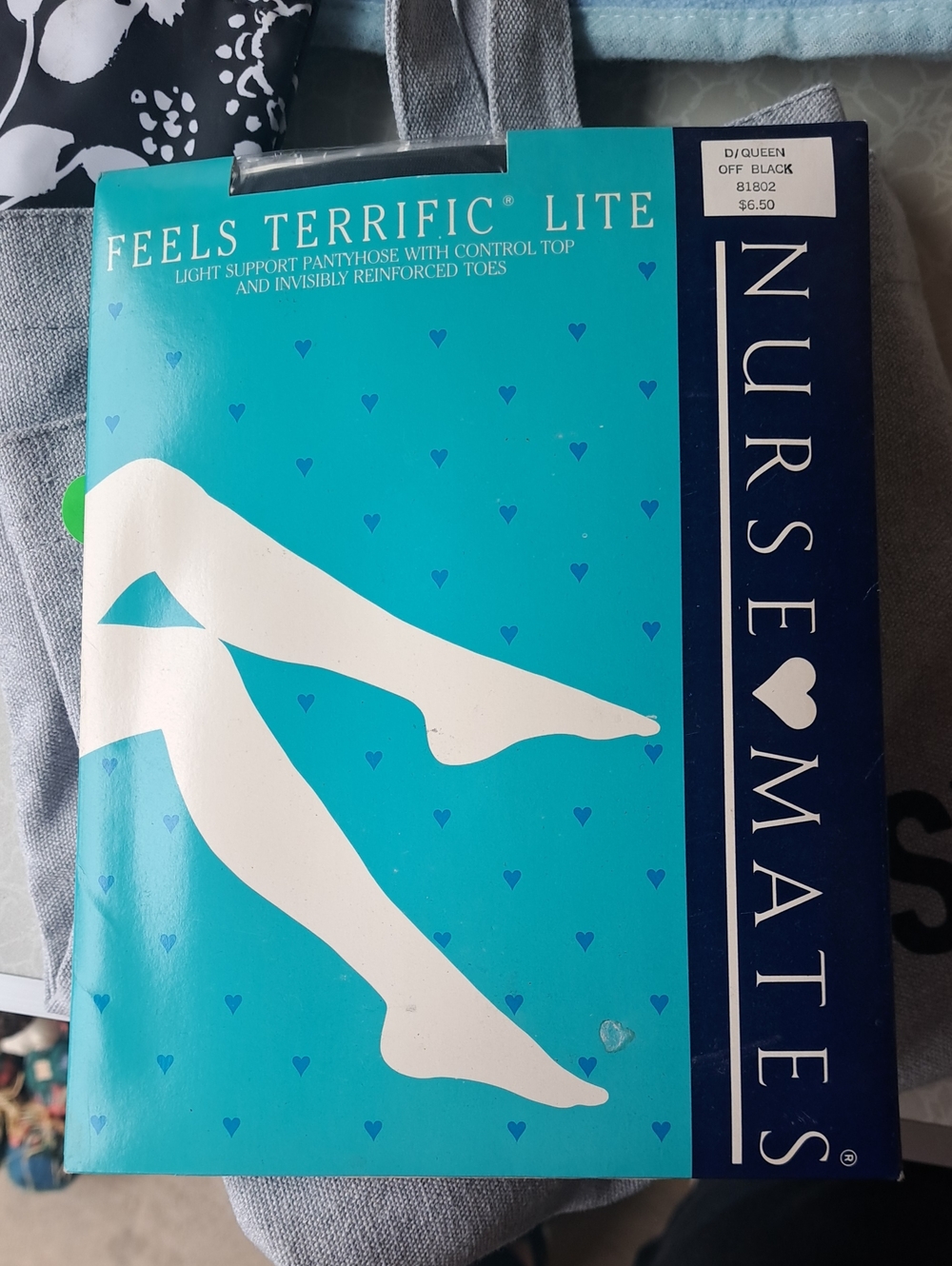 Nurse Mates Feels Terrific Lite Pantyhose - Off Black